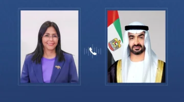 رئيسة فنزويلا المؤقتة تتصل برئيس الإمارات تضامنًا مع بلاده